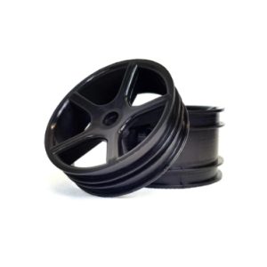 Front 2wd 5 spoke wheels - white (Associated RC10 original)