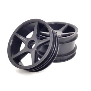 Rear 5 spoke wheels - yellow (Traxxas TCP or TRX3)