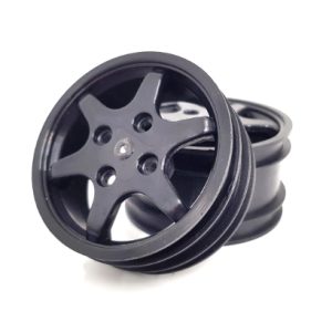 Front 6 spoke ribless wheels - yellow (Yokomo YZ10)