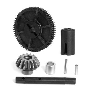Steel bevel drive gear with spur gear, shaft and outdrive (PTG-2)