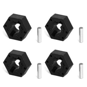 Composite 12mm wheel hexs and pins - 4 pcs (PTG-2)