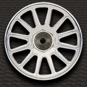 All Purpose - Wabash chrome stadium truck wheels (require adaptors)