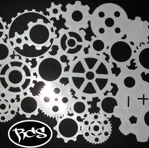 Paint Stencil - Cognized Ver 1 small - laser cut mylar reuseable flexible stencil (14 x 17cm)