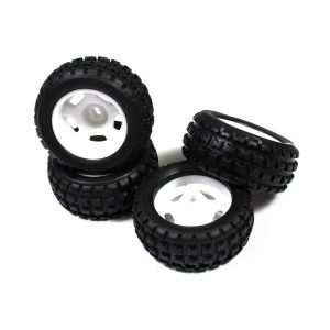Replacement wheel and tyres - 4 pcs (Rage R/C Mini-Q)