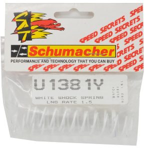White shock springs - Long - rate 1.5 (Schumacher TopCat)