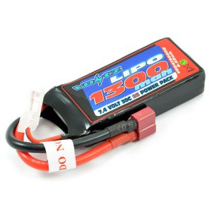 Voltz - 1300mah Li-Po 7.4 volt 30C battery pack - Deans connector (Mini or Micro vehicles)